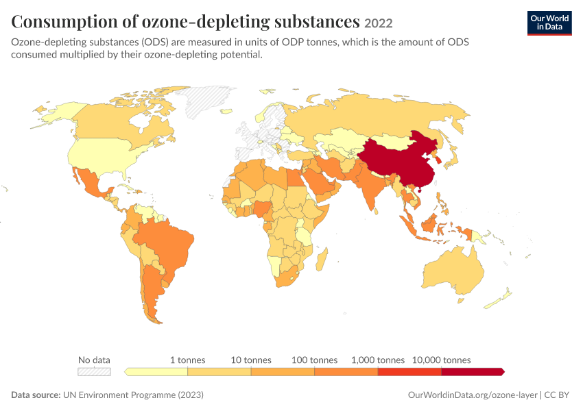 A thumbnail of the "Consumption of ozone-depleting substances" chart