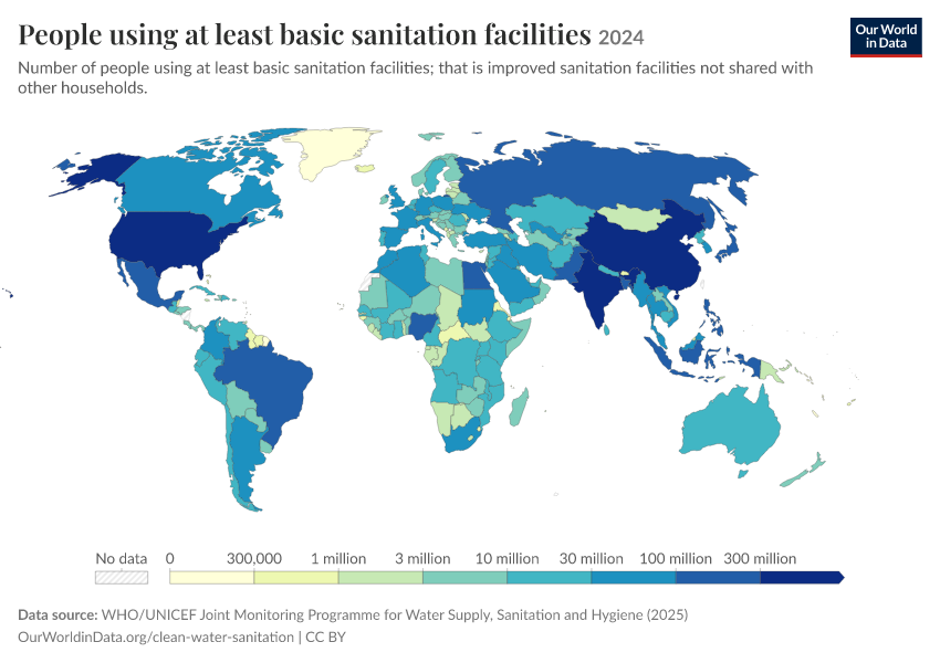 A thumbnail of the "People using at least basic sanitation facilities" chart