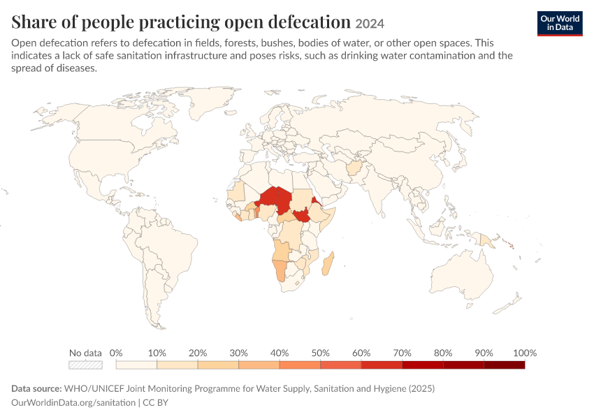 A thumbnail of the "Share of people practicing open defecation" chart
